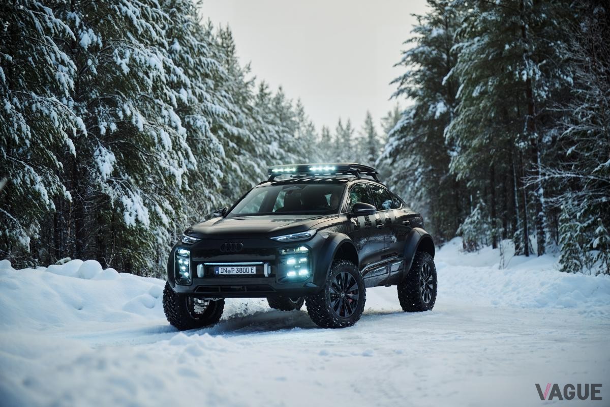 世界初公開されたアウディ新型「Q6 eトロン・オフロードコンセプト」