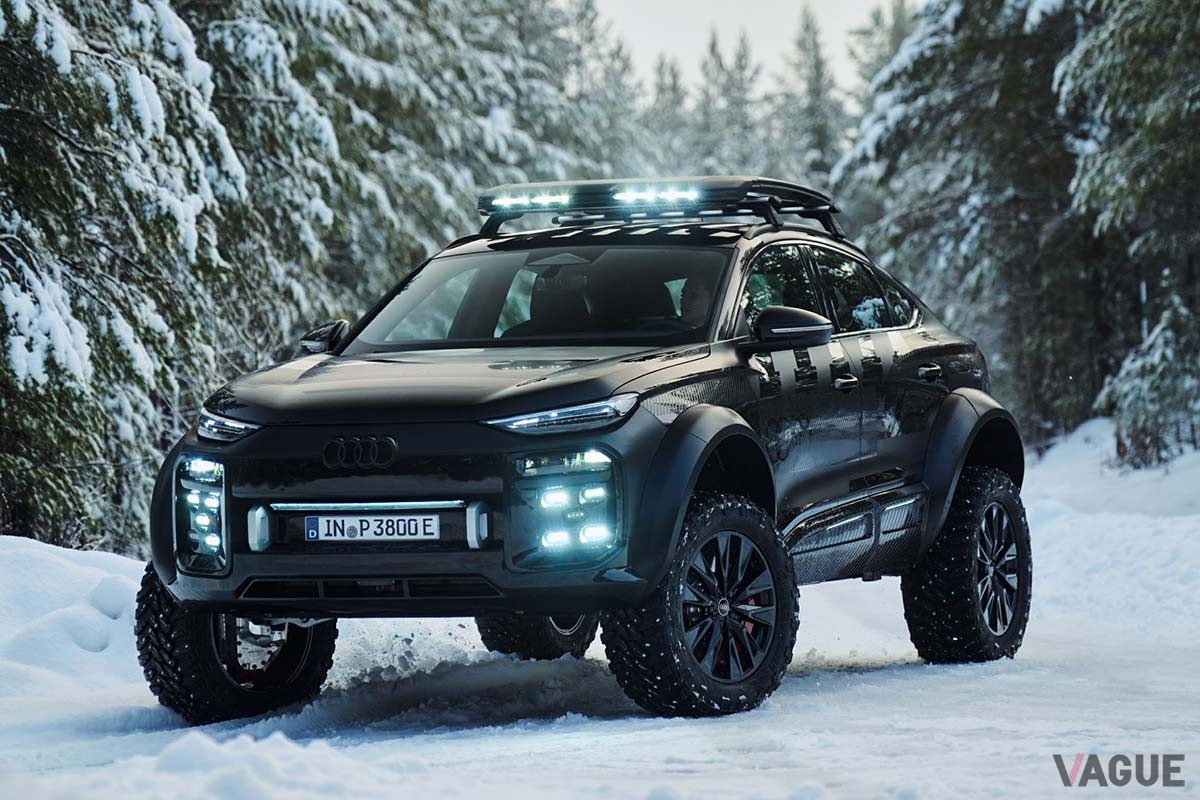 世界初公開されたアウディ新型「Q6 eトロン・オフロードコンセプト」