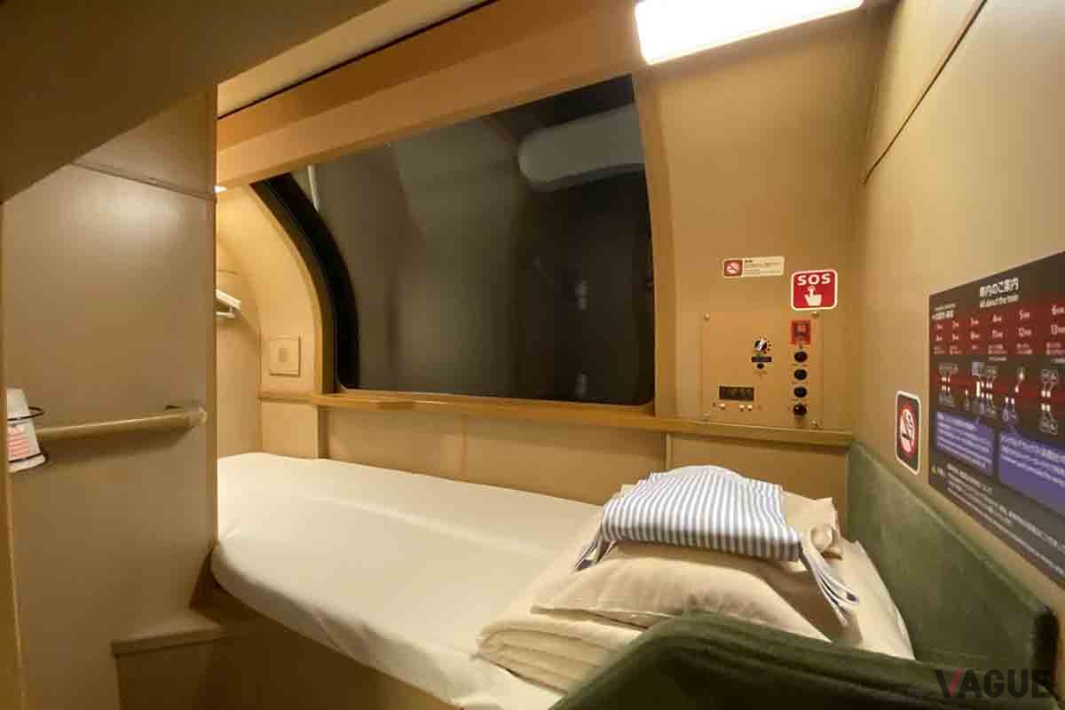 サンライズ瀬戸／出雲のB寝台「ソロ」上段