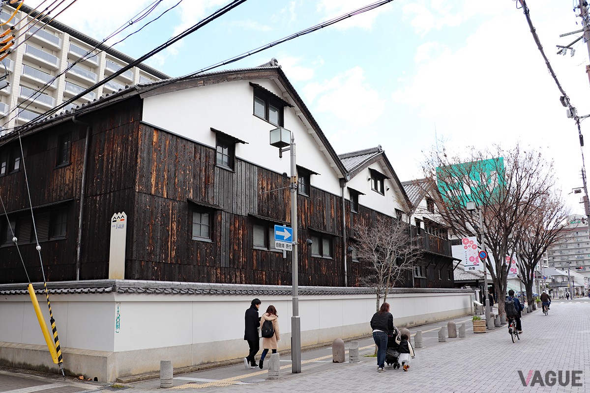 清酒発祥の地、兵庫県伊丹市の古い町並み