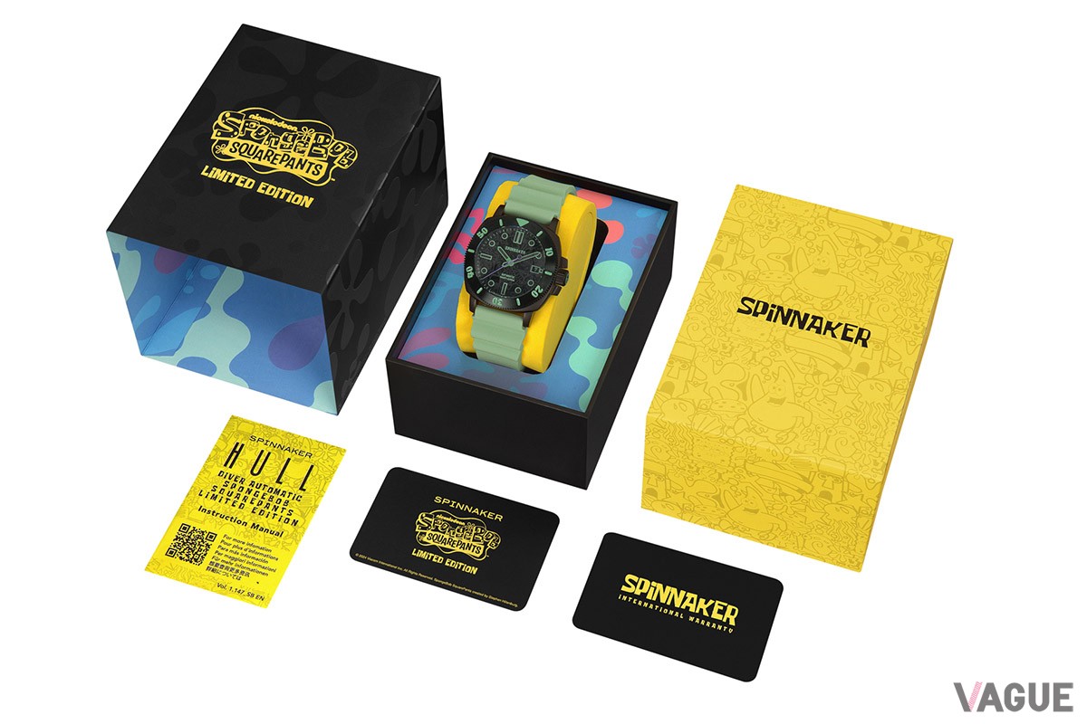 「スピニカー ハルオートマティック スポンジ・ボブ リミテッドエディション」スクイドワード（品番：SP-5147-03　6万8200円、消費税込）公式オンラインショップ限定