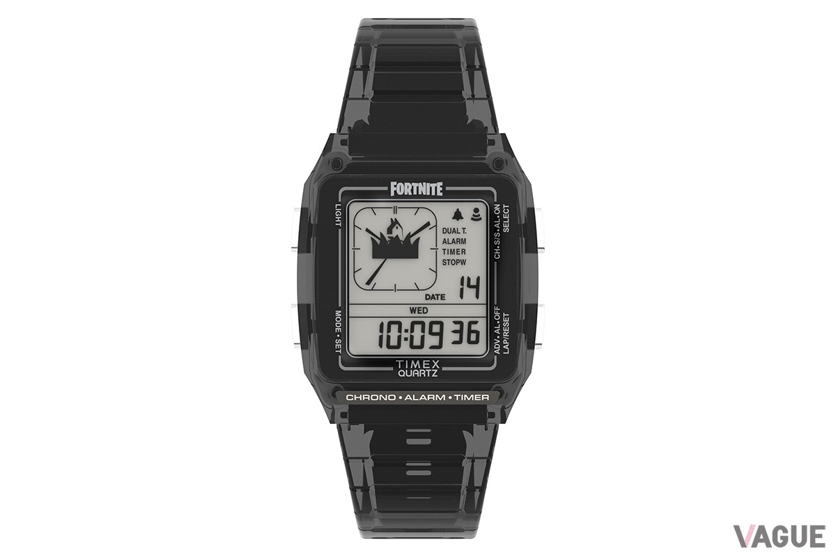 「TIMEX X FORTNITE：Q TIMEX LCA ブラック」（品番：TW2W96500　2万2000円、消費税込）