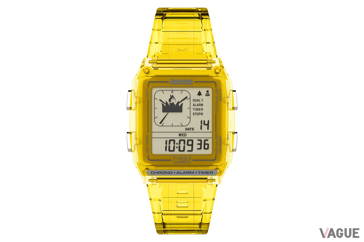 「TIMEX X FORTNITE：Q TIMEX LCA 　イエロー」（品番：TW2W96600　2万2000円、消費税込）