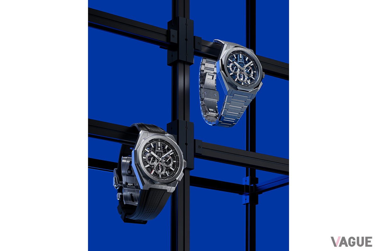 両モデルともにダイヤルと同色のラバーストラップを同梱、細かな星型のエンボスはブランドコンセプトに由来するもの。ストラップの脱着はボタン操作で容易に行うことができる