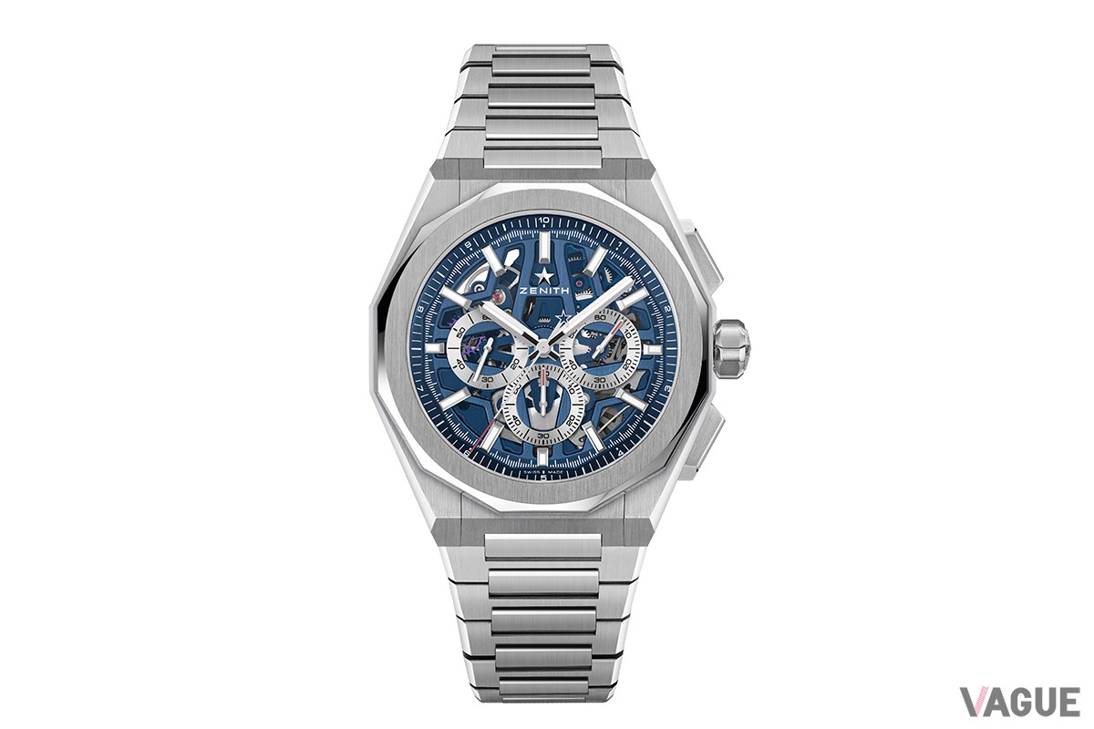 「ゼニス　デファイ スカイライン クロノグラフ スケルトン」ブルー（品番：03.9500.3600/79.I001　202万4000円、消費税込）