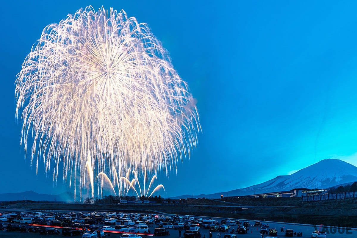 富士山花火vsスピードウェイ2024の様子