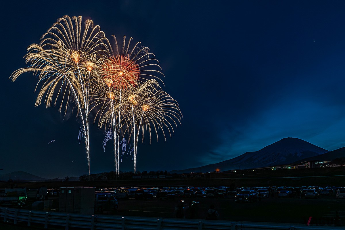富士山花火vsスピードウェイ2024の様子