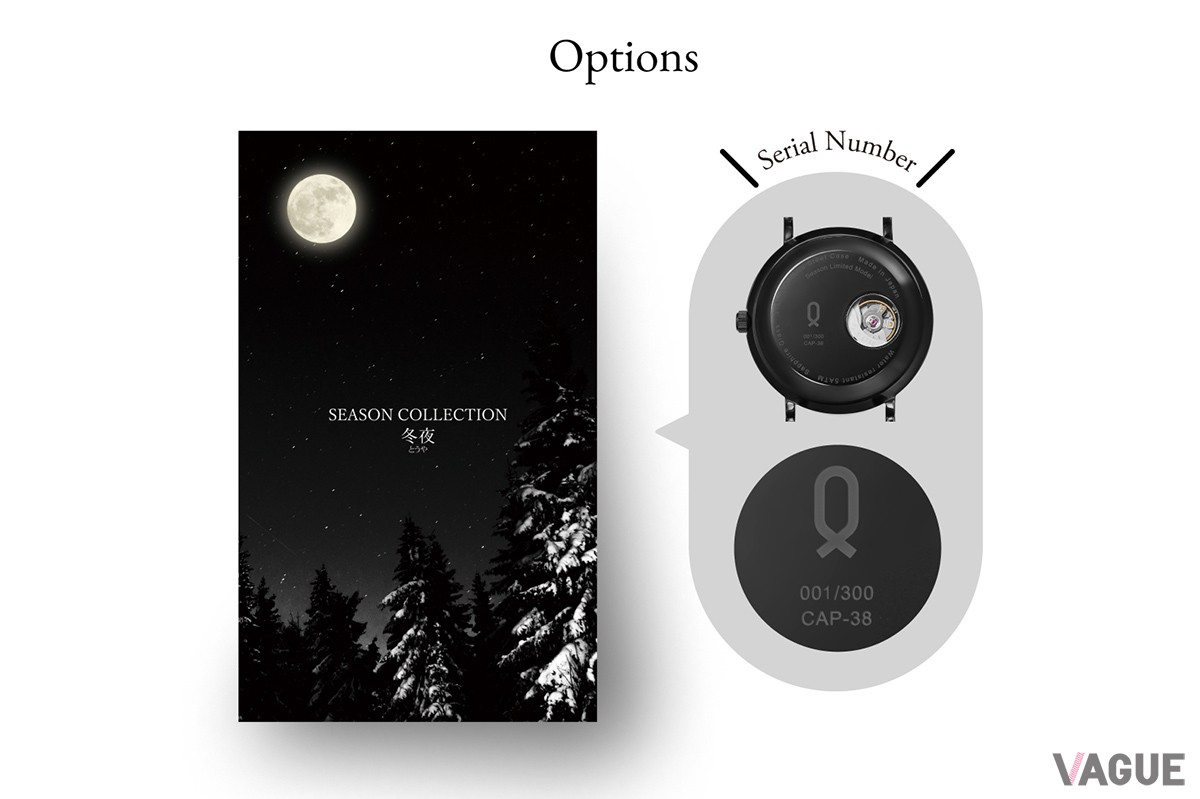 裏蓋もオープンハート。Knotのロゴの下にはシリアルナンバーを刻印