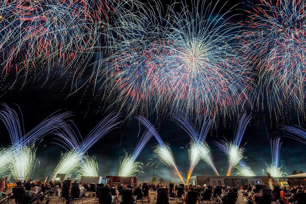 富士山花火vsスピードウェイ2024の様子