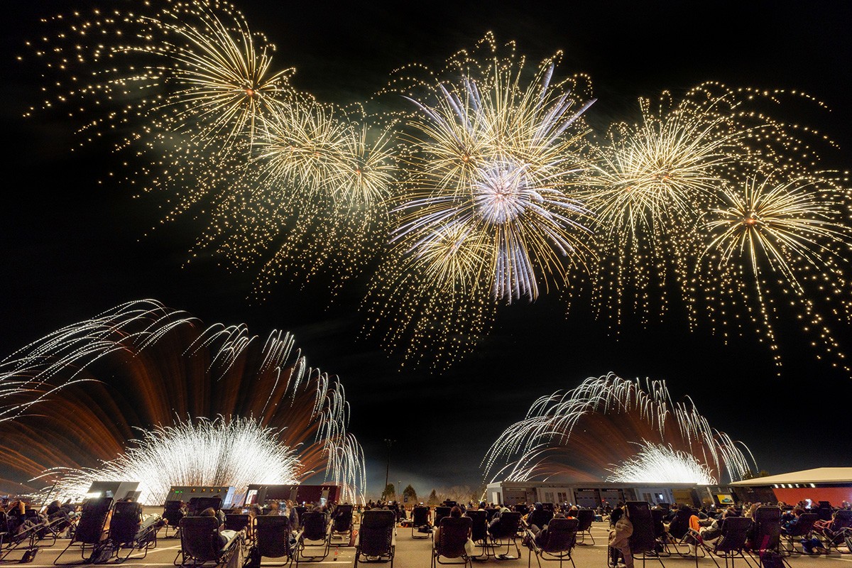 富士山花火vsスピードウェイ2024の様子