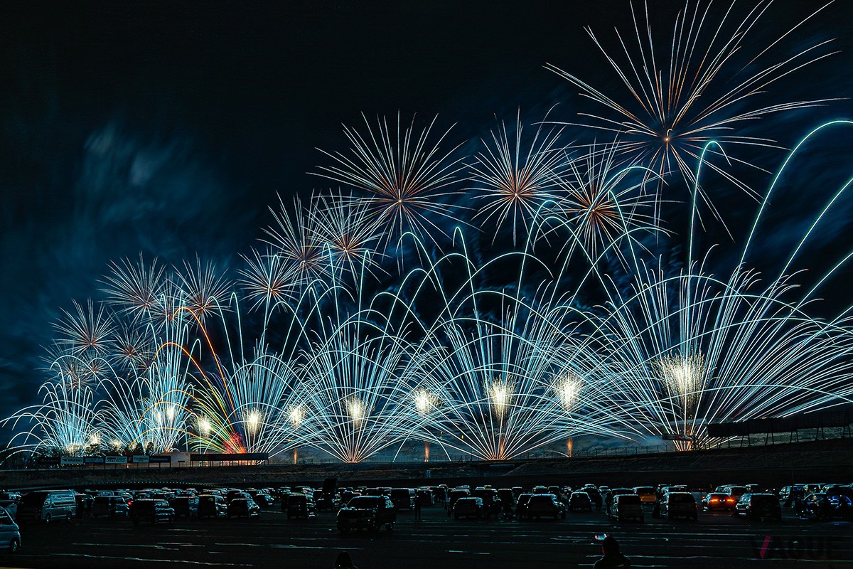 富士山花火vsスピードウェイ2024の様子