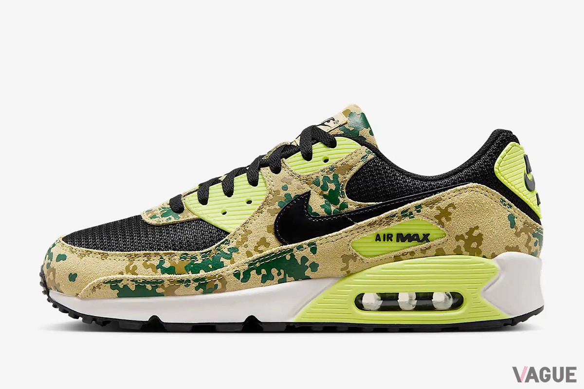 ナイキ「エア マックス 90 プレミアム」に、カモフラージュ風のデザインを取り入れた“CAMO PACK”が登場