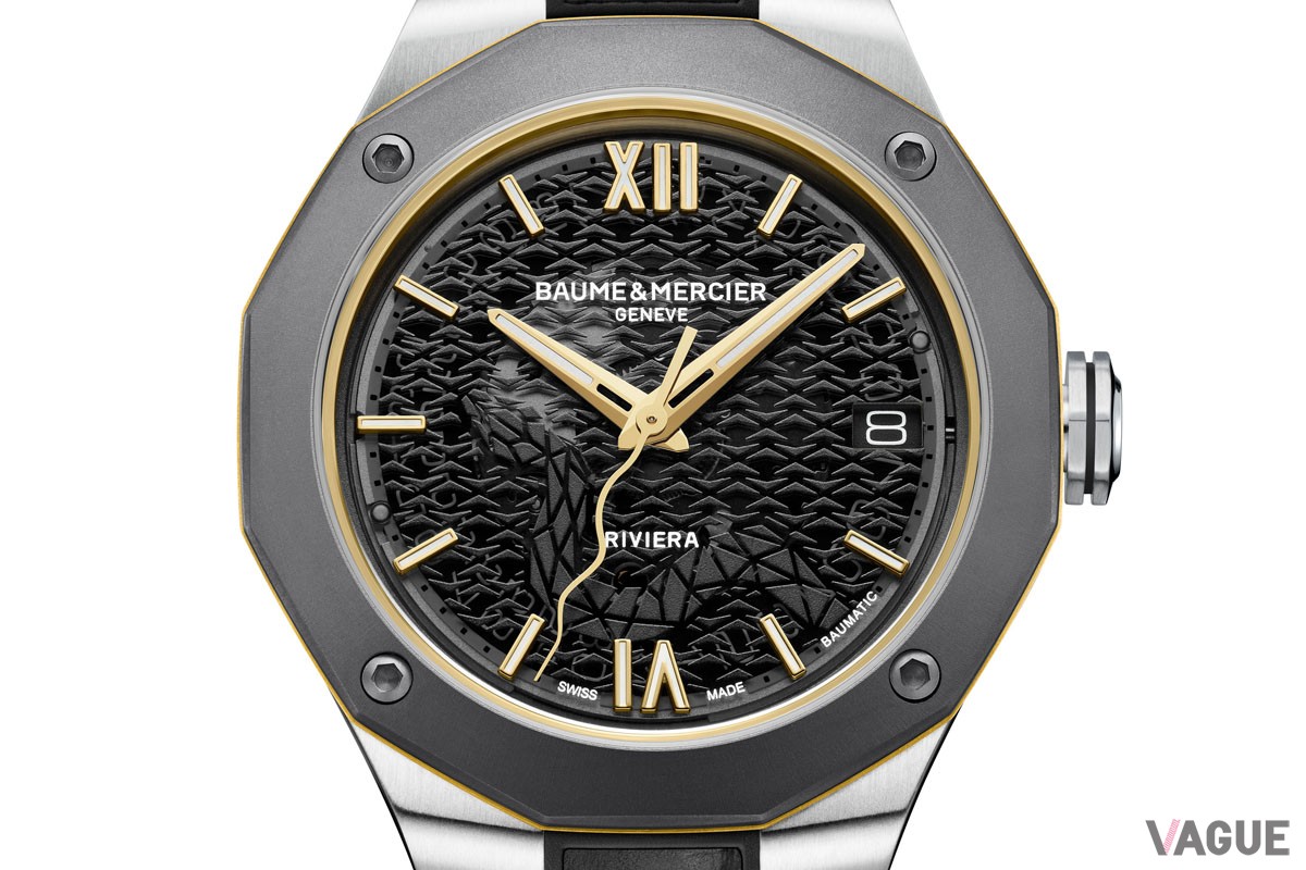 モデルのベースとなっている「リベエラ」は12角形のドデカゴンケースが特徴で、12という時間表示と12の太陰太陽暦と一致