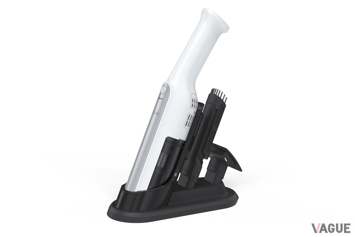 スタンド式の収納台で取り出しやすく省スペースで収納可能