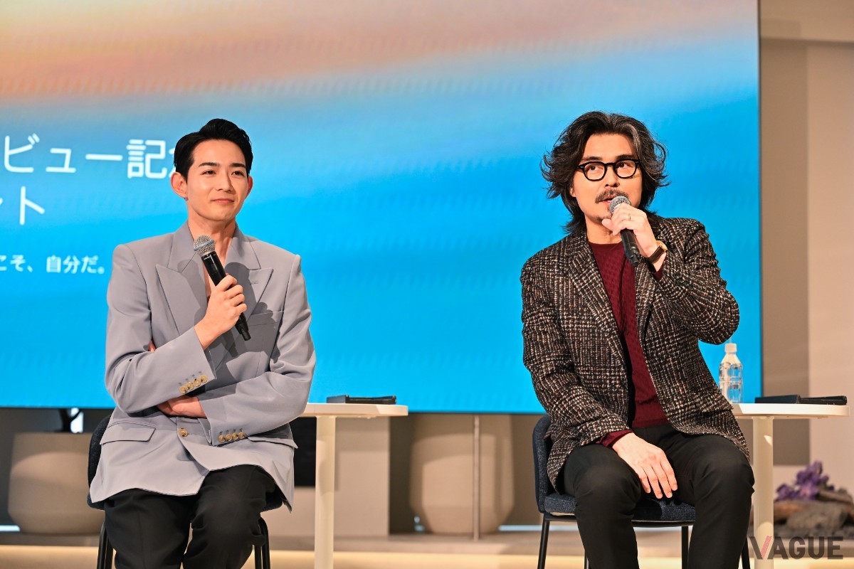  BMW新型「X3」のイベントに出席した竜星涼さん（左）と小澤征悦さん