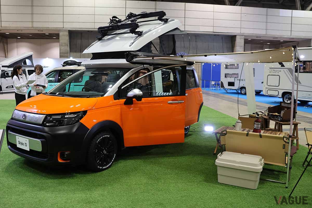 ホンダ「フリードクロスター」をベースにしたキャンピングカー、ホワイトハウス「スタイルID」。写真は「ウイークエンドトレイル」コンセプト