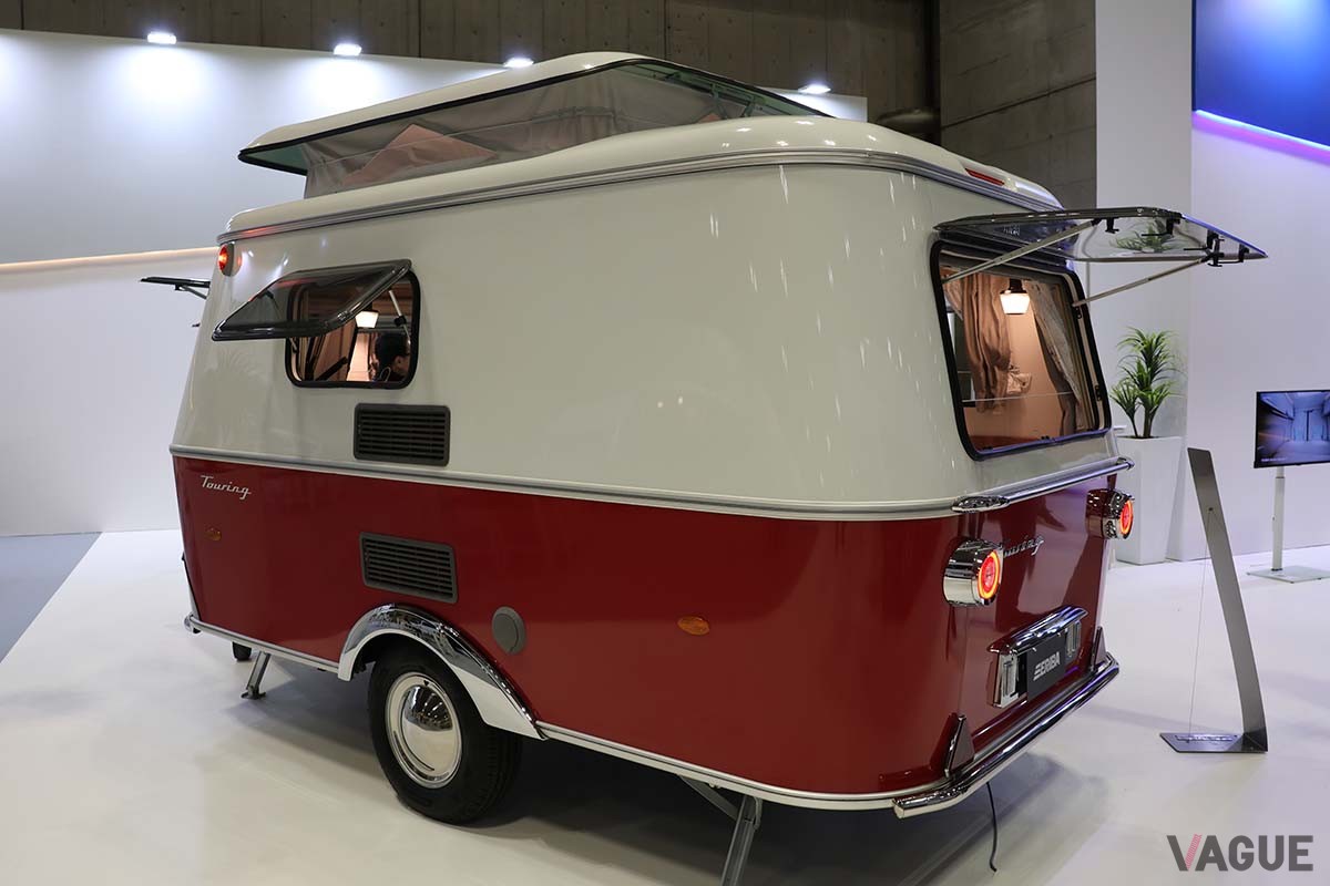 ハイマージャパンが輸入するドイツ・ハイマー社の「エリバツーリング310」。ロングセラーのキャンピングトレーラーだ