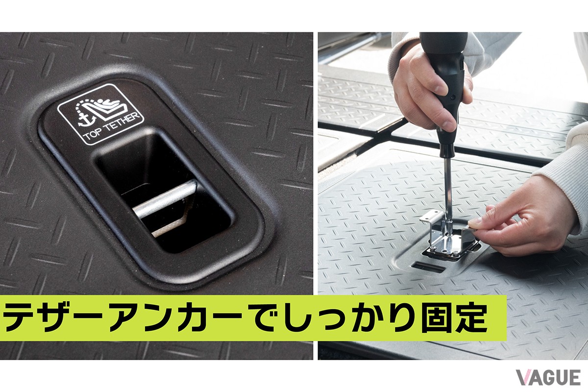 ドライバー1本で簡単取り付け