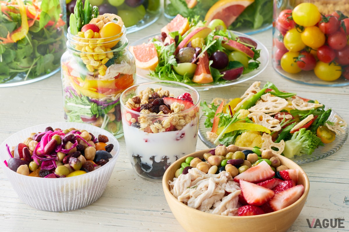 パフェ風のサラダ