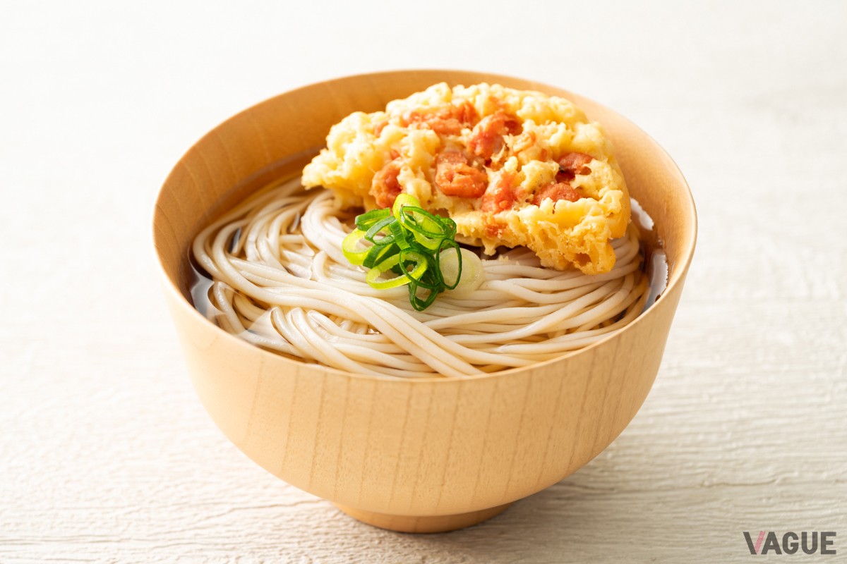 更科蕎麦と海老のかき揚げ
