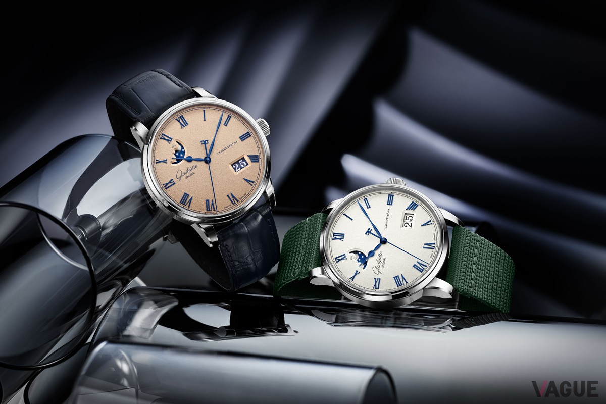 新作カラー“フロステッドカッパー”と“フロステッドシルバー”を纏った「セネタ・エクセレンス・パノラマデイト・ムーンフェイズ」