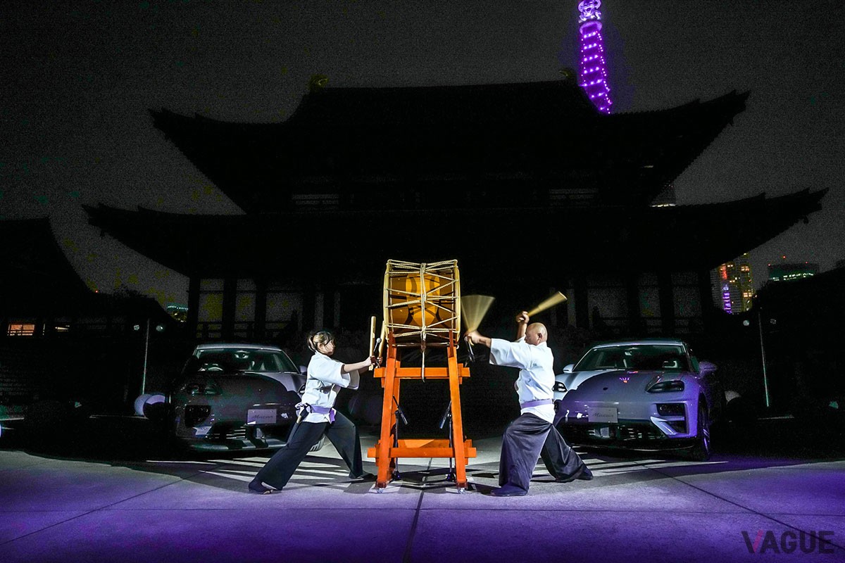 大本山 増上寺で開催されたポルシェ新型「マカン」の国内ローンチイベントの模様