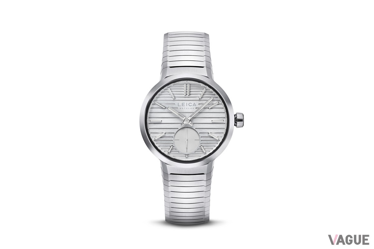 クラシックイメージのステンレススチール製ブレスレット「ライカZM 12 Steel Silver Grey」