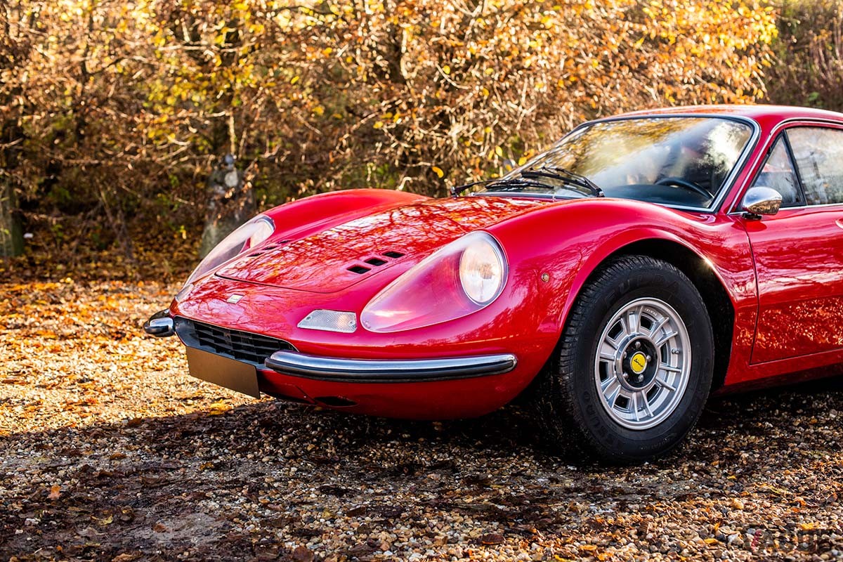 オークションに登場した1972年製フェラーリ「ディーノ246GT」Remi Dargegen(c)2024 Courtesy of RM Sotheby's