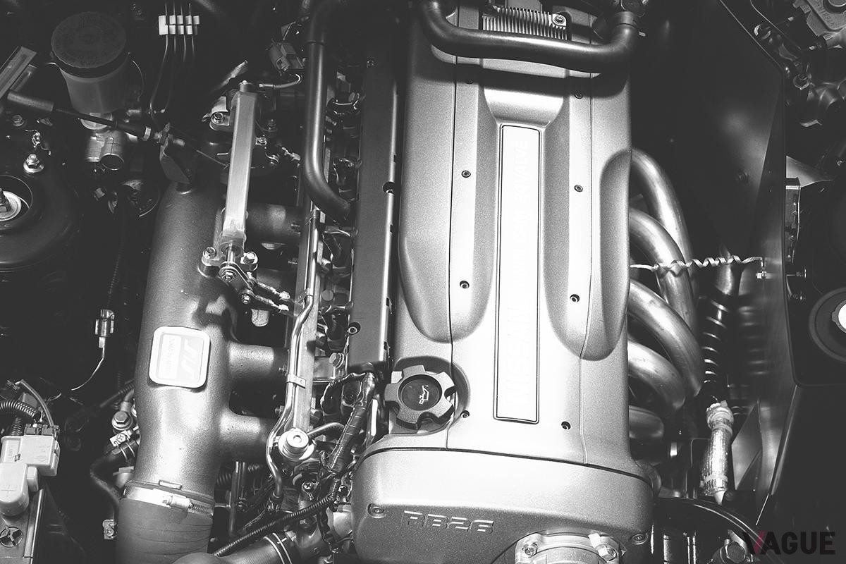 名機RB26DETT。2.6リッターツインターボは280馬力・392Nmを発生