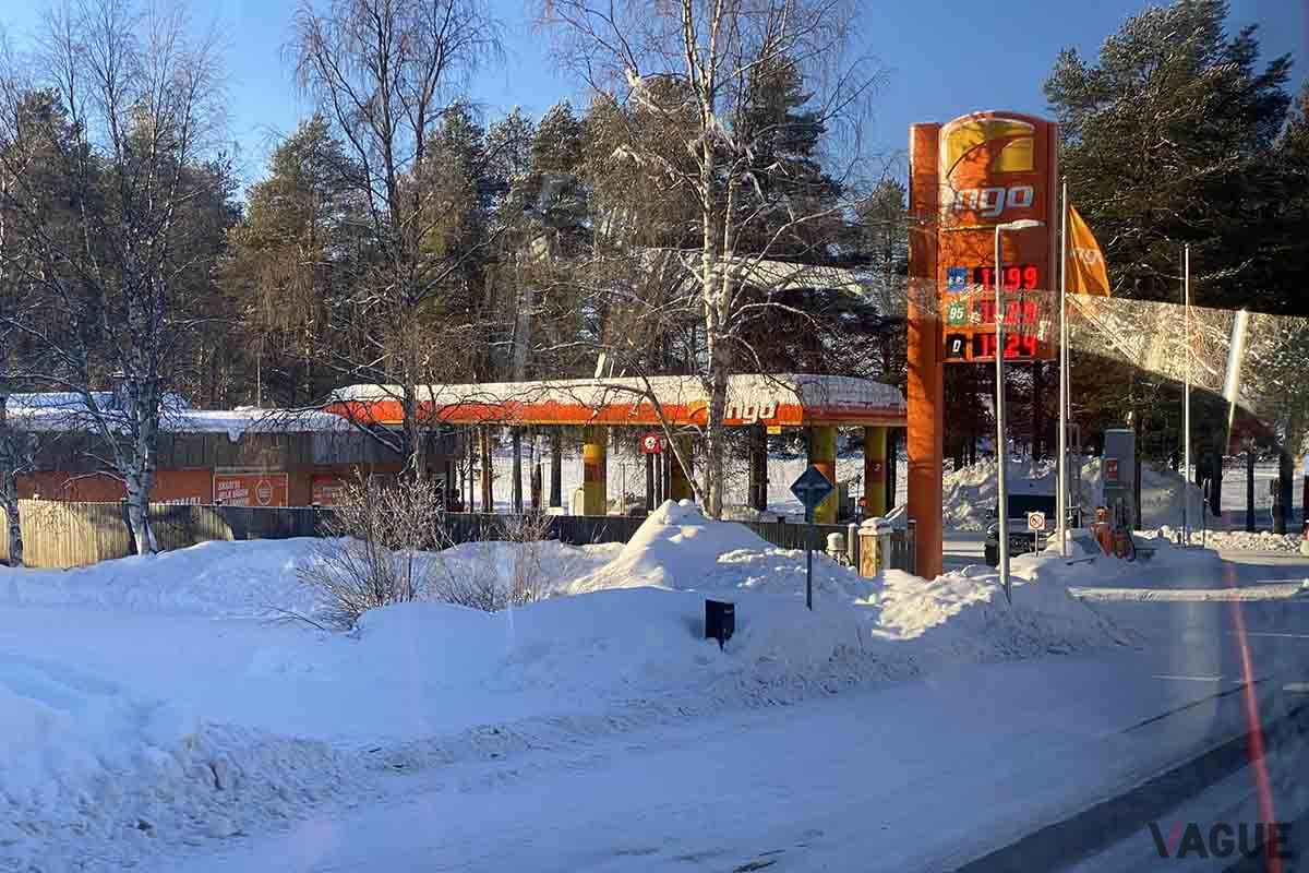 2月のスウェーデンの様子