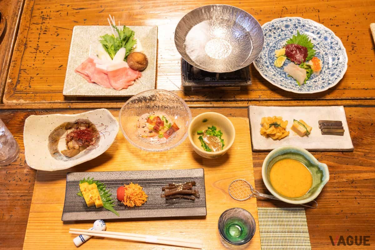 山形県の肘折温泉での夕食