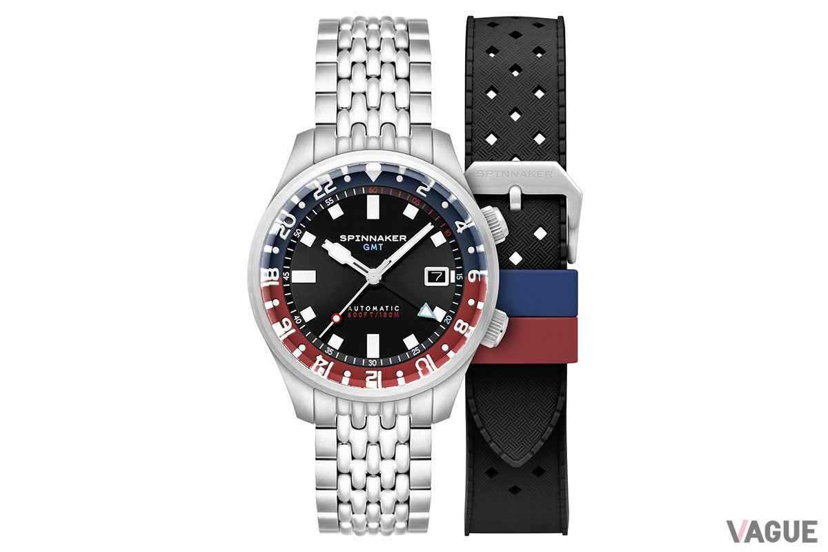 「スピニカー ブラッドナー GMT オートマティック」ブルー×レッド（品番：SP-5121-55、7万1500円 消費税込）