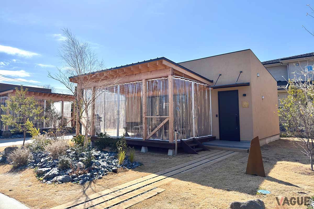 シンプルな平屋づくりの「スタンダード」コテージ