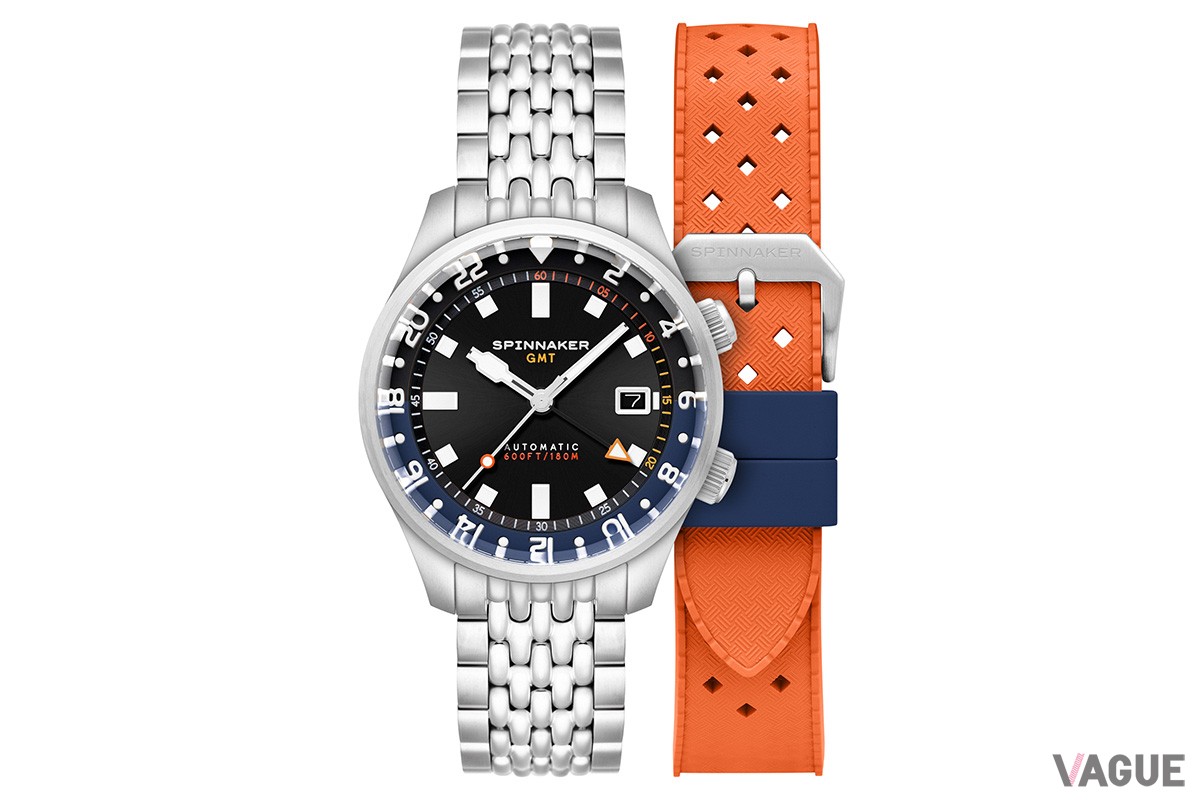 「スピニカー ブラッドナー GMT オートマティック」ブラック×ネイビー（品番：SP-5121-66、7万1500円 消費税込）