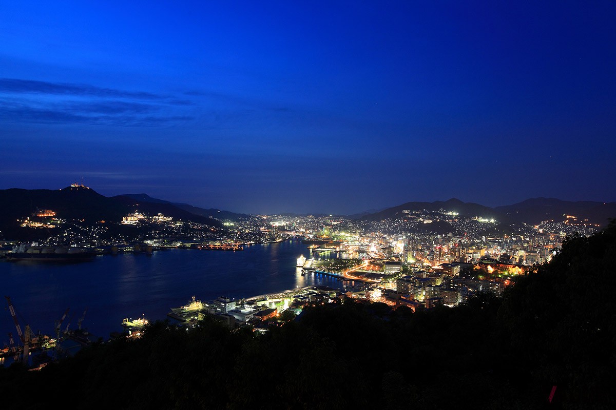 鍋冠山からの夜景