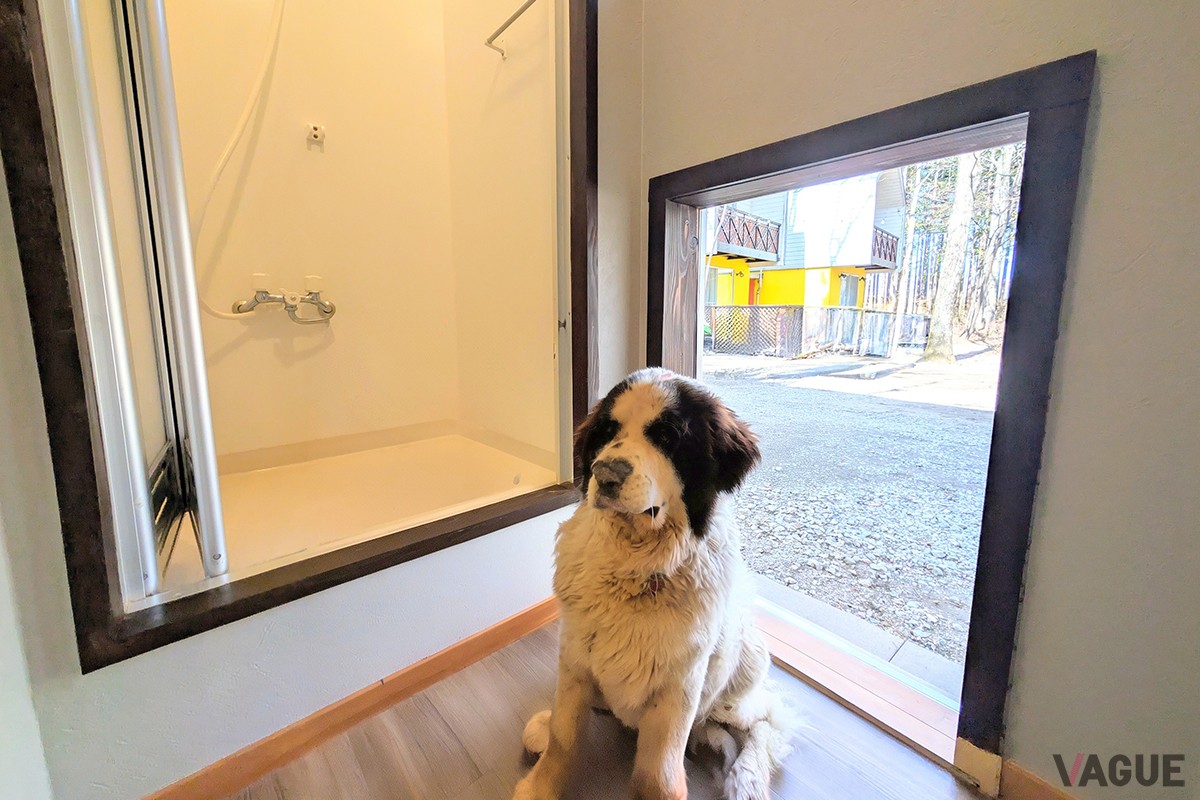 専用の足洗い場