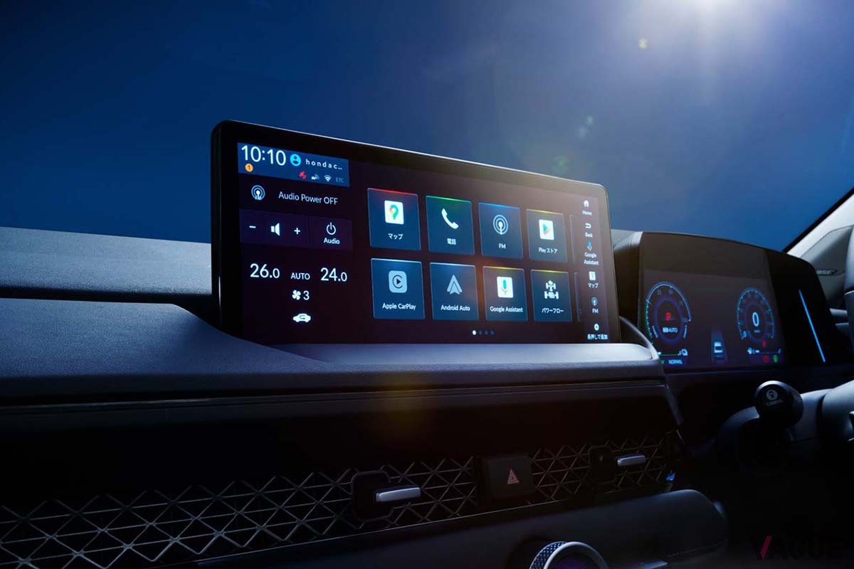 新型アコードのIn-Vehicle Infotaimen(IVI)。車両側の様々な設定がこの画面上から行える
