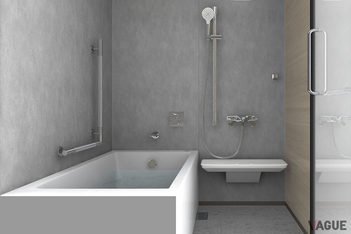 洗い場付きのバスルーム