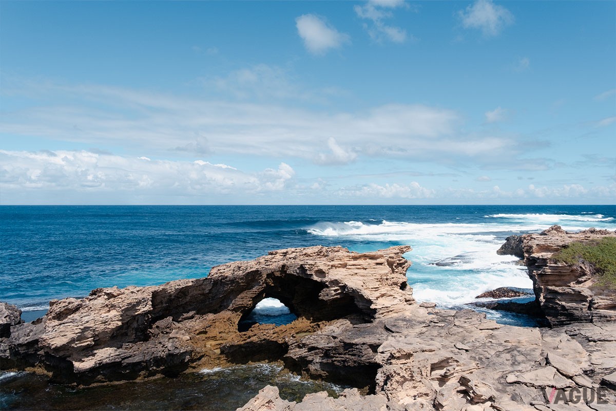 島の西の端に位置するブラミン岬の景観
