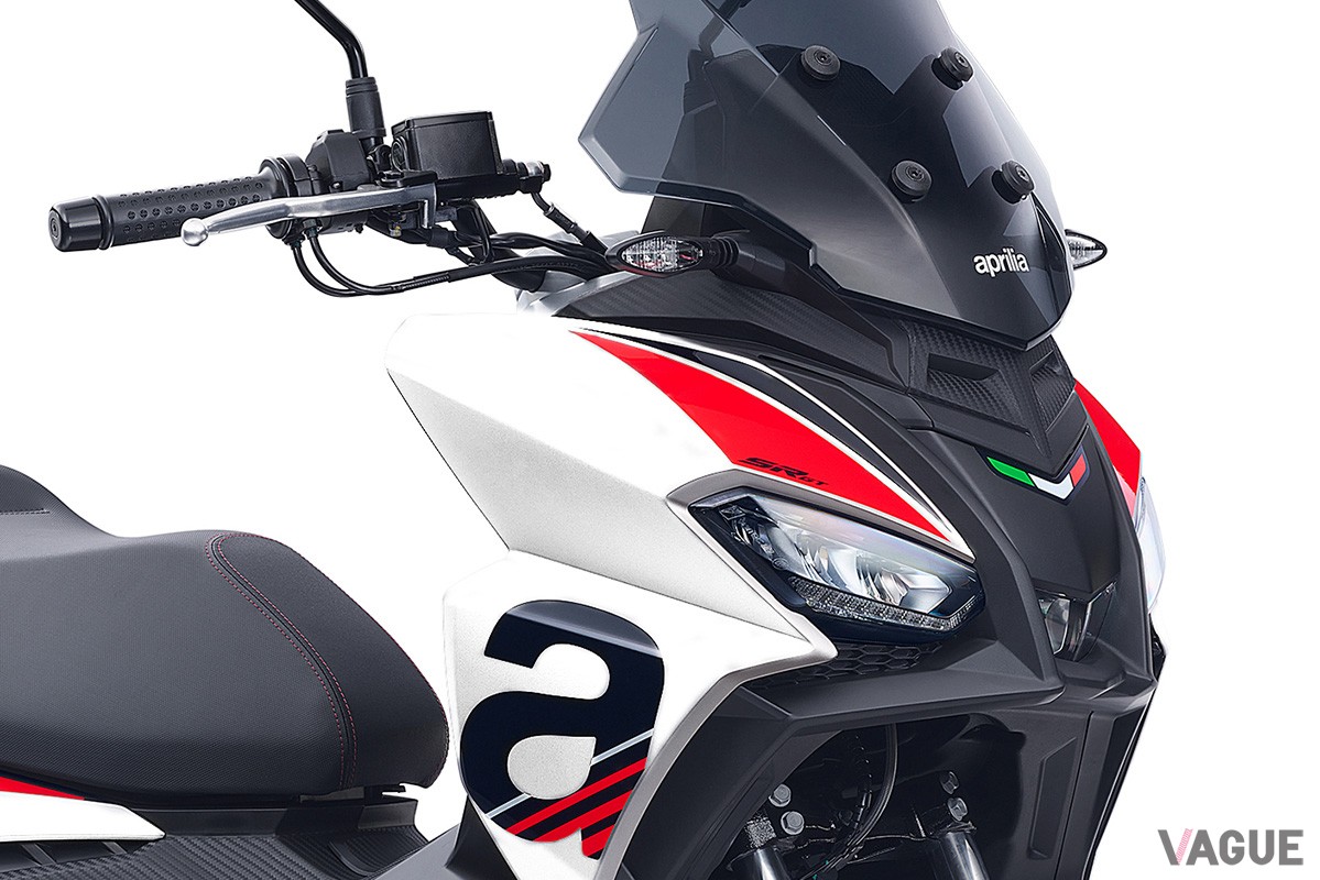 スポーティな印象の“スペースホワイト”を新設定したアプリリアの“軽二輪”スクーター「SR GT 200 SPORT」