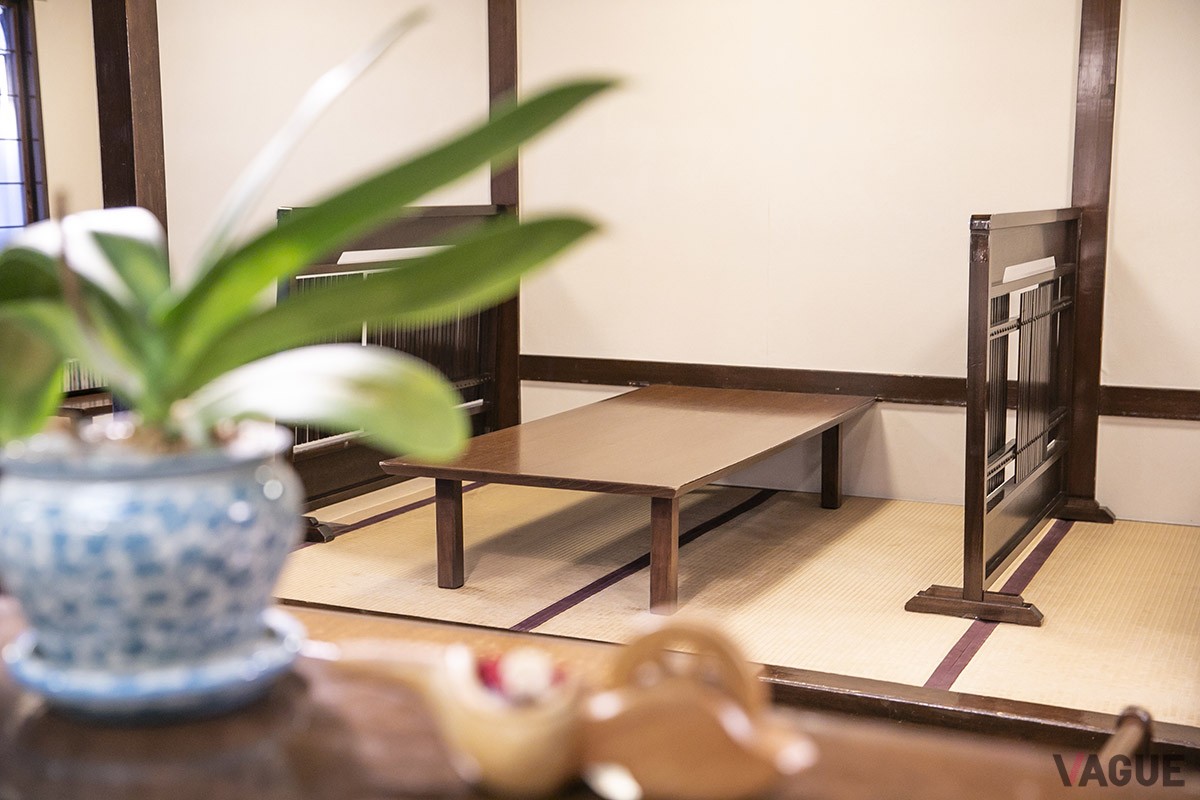 小上がりの座敷席。ファミリー層や、落ち着いて会話を楽しみたい、という時におすすめ
