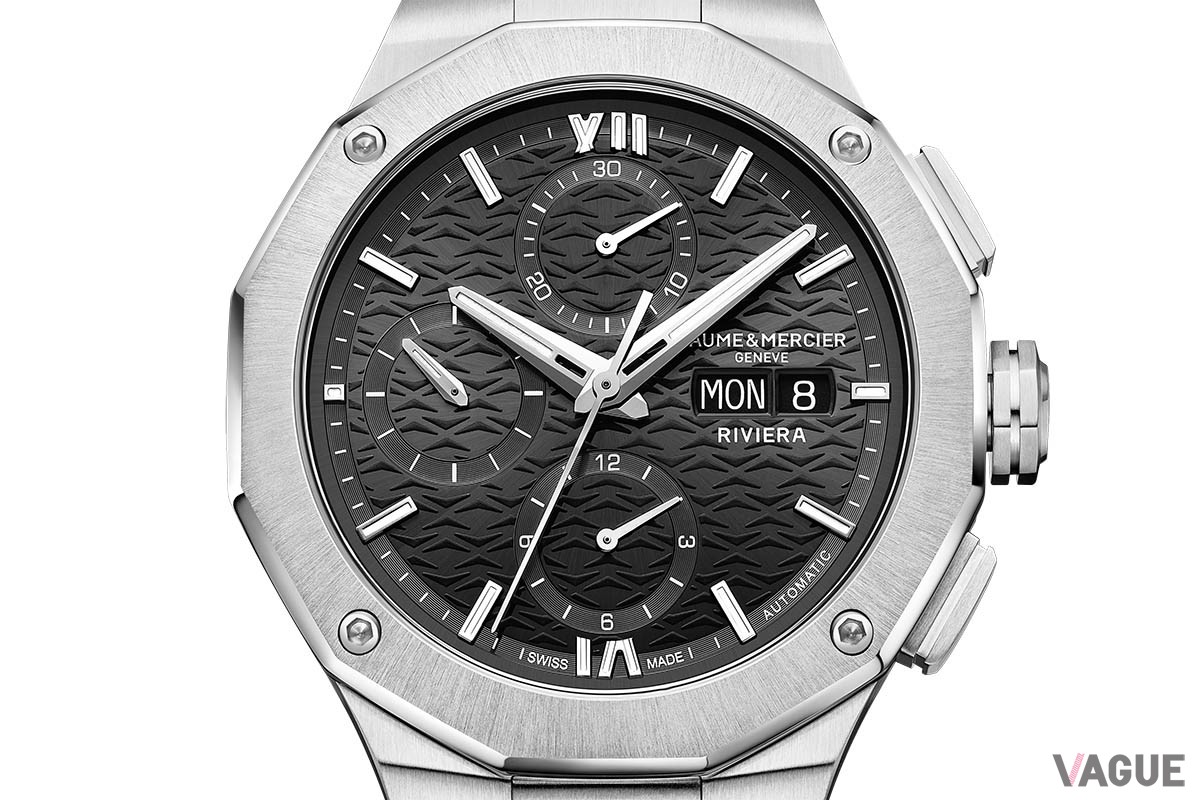「ボーム＆メルシエ リビエラ クロノグラフ ブラック デイデイト 10825」（61万500円 消費税込）