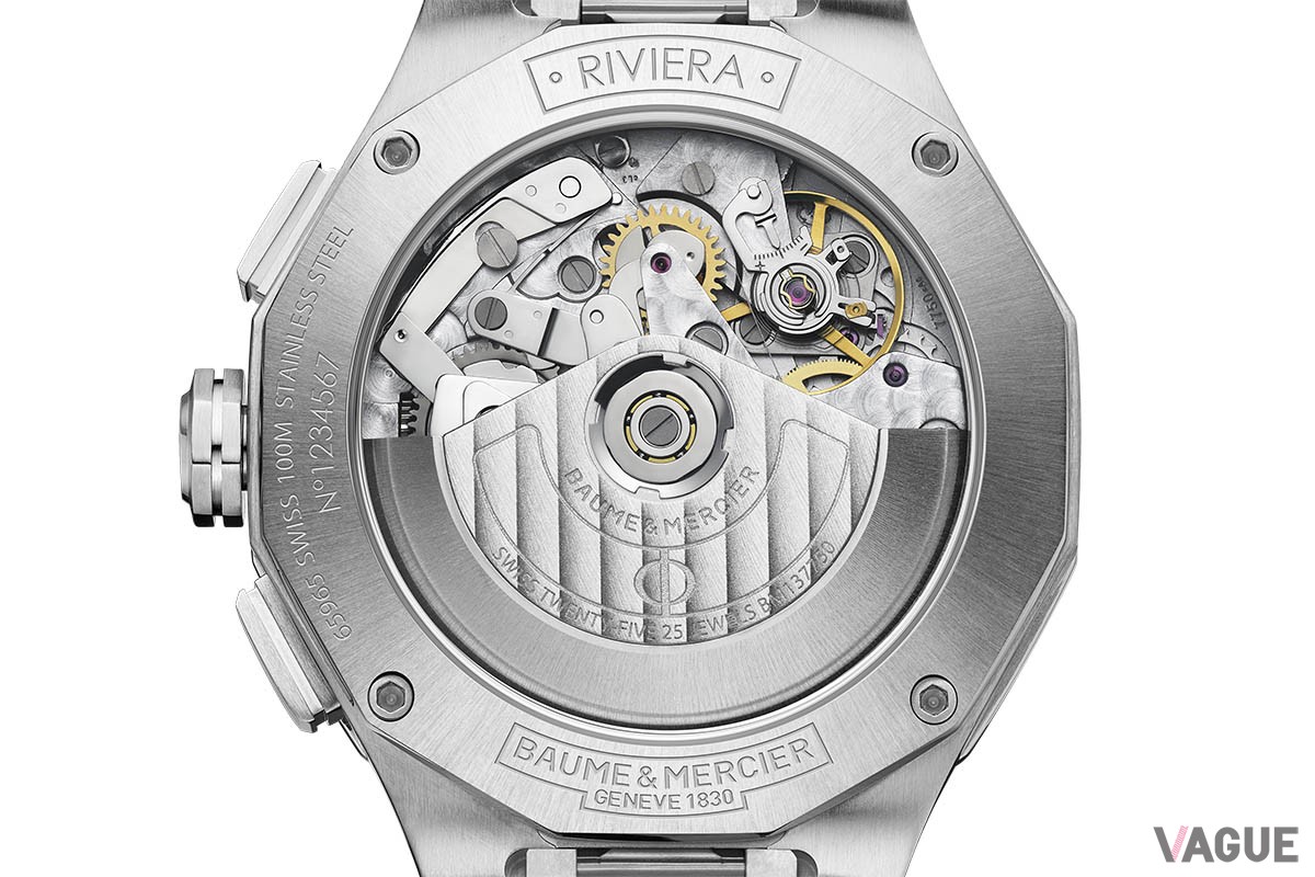 「ボーム＆メルシエ リビエラ クロノグラフ ブラック デイデイト 10825」（61万500円 消費税込）