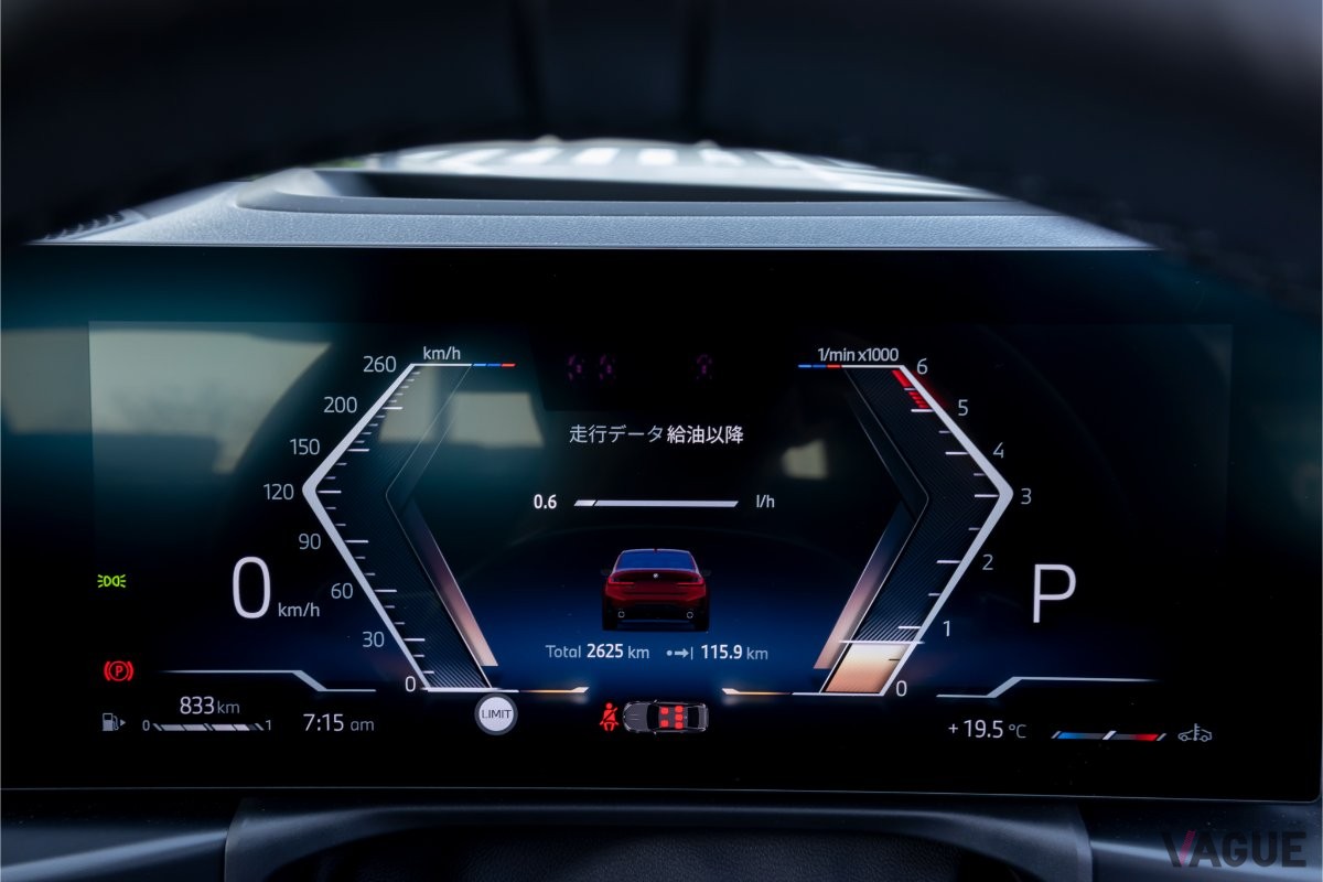 BMW「320d xDrive Mスポーツ」のメーター