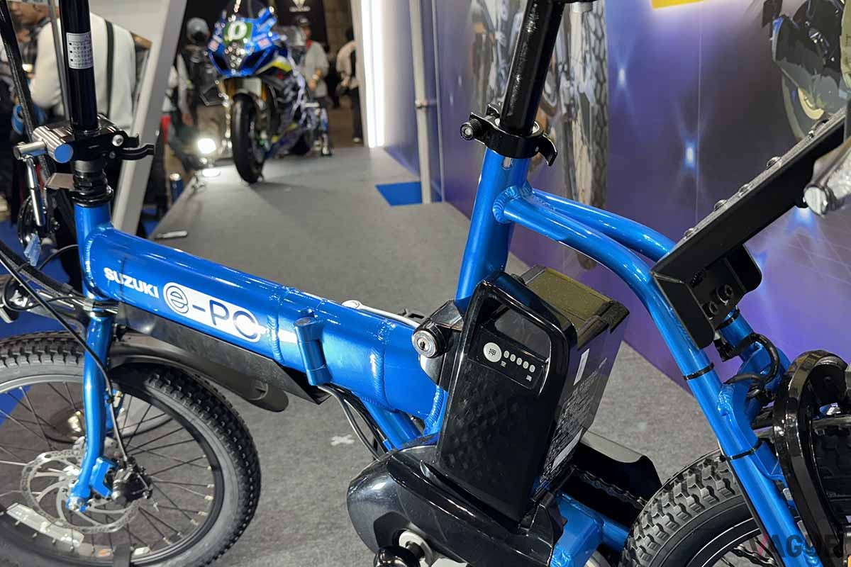 スズキの「ペダル付きの原動機付き自転車」、e-Po（イーポ）。発売時期は未定だ