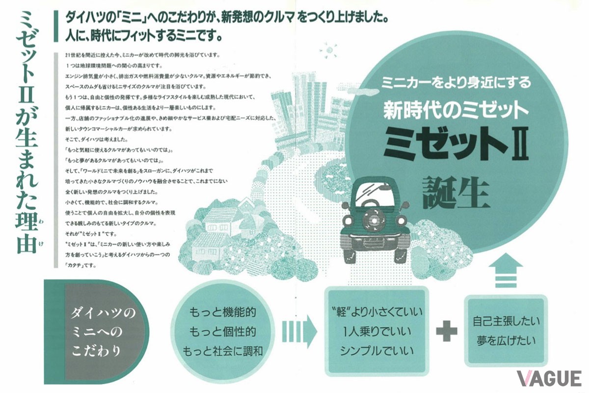 「ミゼットII」の広報資料