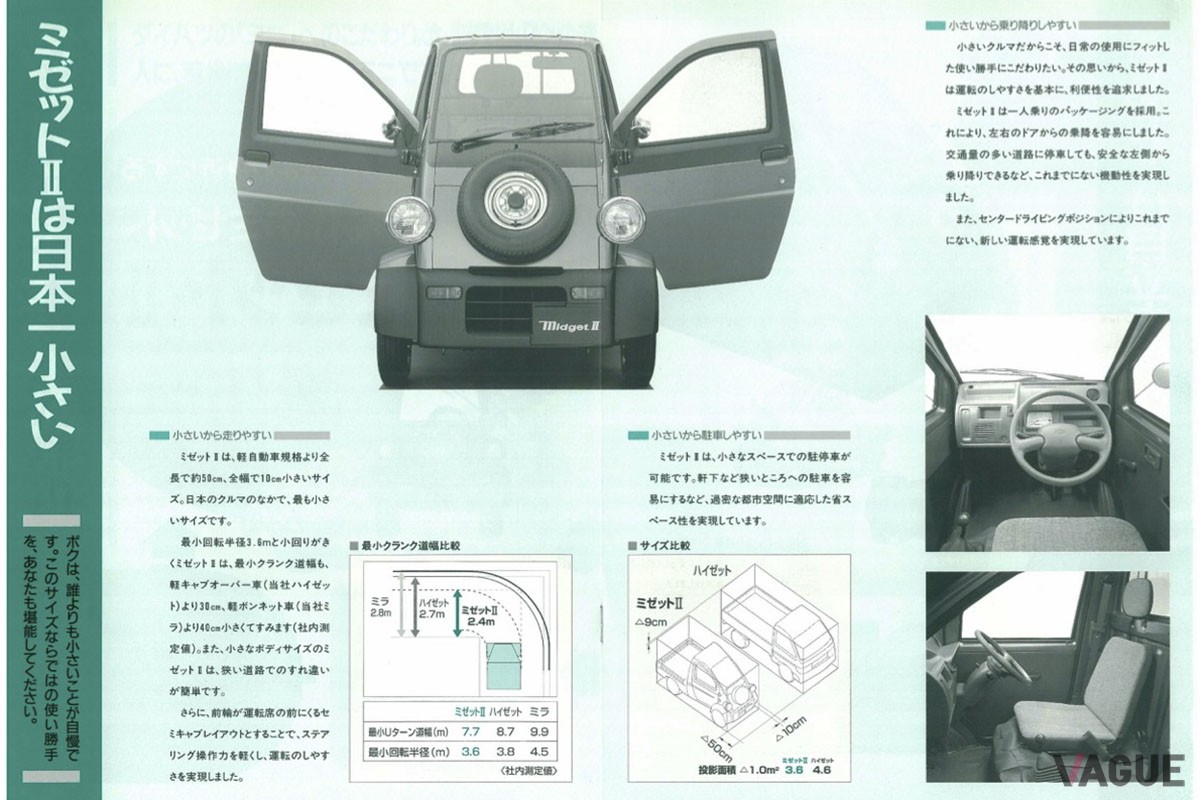 「ミゼットII」の広報資料