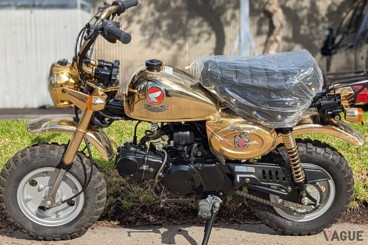 米国オークションに登場、高値で落札された1996年型ホンダ「モンキー ・リミテッド（ゴールドメッキ仕様）」