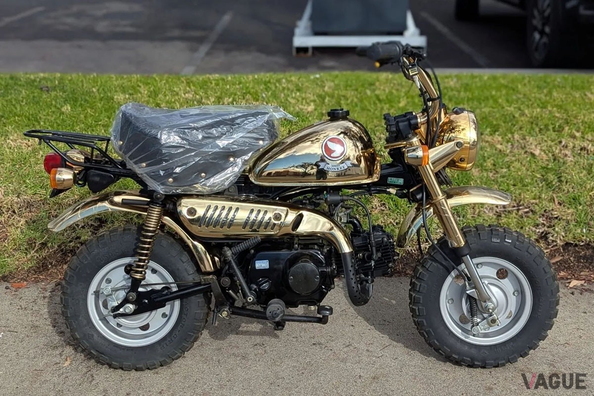 米国オークションに登場、高値で落札された1996年型ホンダ「モンキー ・リミテッド（ゴールドメッキ仕様）」