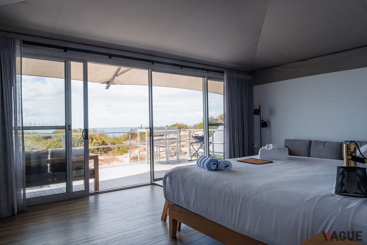 環境に配慮したリゾート「ディスカバリー・ロットネスト・アイランド」では、グランピングスタイルの優雅なステイが叶う